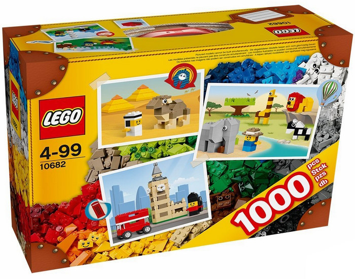 乐高lego 10682 初级入门 创意手提箱2014款智力拼接收藏款
