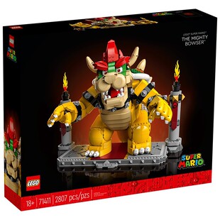 乐高LEGO 超级马里奥系列强大的酷霸王71411益智积木玩具礼物收藏