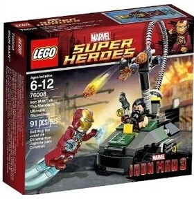 乐高LEGO 76008复仇者联盟 超级英雄 钢铁侠对战满大人智力拼接