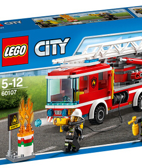 乐高LEGO 城市系列60107云梯消防车 CITY 2016款儿童智力玩具