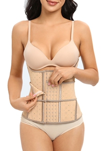15骨4排扣乳胶束腰带女收腹腰封塑身护胯小蛮腰运动调整腰型