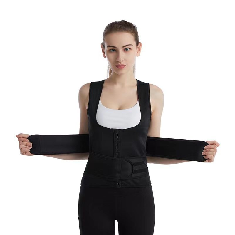 黑色运动乳胶塑身美体身材暴汗收腹带双重加固带托胸束腰背心,女士内衣/男士内衣/家居服,塑身腰封/腰夹,淘宝优惠券,粉丝福利购,淘宝优惠卷