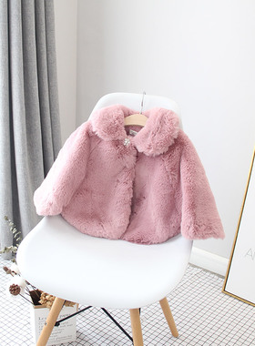 冬annica story艾尼卡毛绒短款棉衣外套女童仿皮草31187