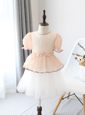 夏款 韩国童装纱纱连衣裙女童公主裙蓬蓬裙 31207