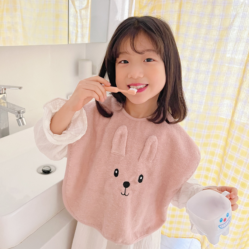 儿童洗漱巾不湿衣宝宝刷牙多功能卡通围兜 洗脸毛巾纯棉毛巾料A类,婴童用品,口水巾,淘宝优惠券,粉丝福利购,淘宝优惠卷