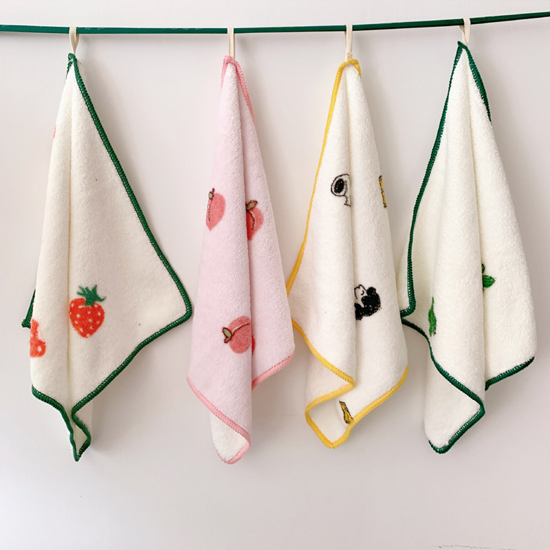 婴儿毛巾 新生 超柔软婴幼儿手帕口水巾宝宝喂奶洗脸小方巾4条装,婴童用品,口水巾,淘宝优惠券,粉丝福利购,淘宝优惠卷