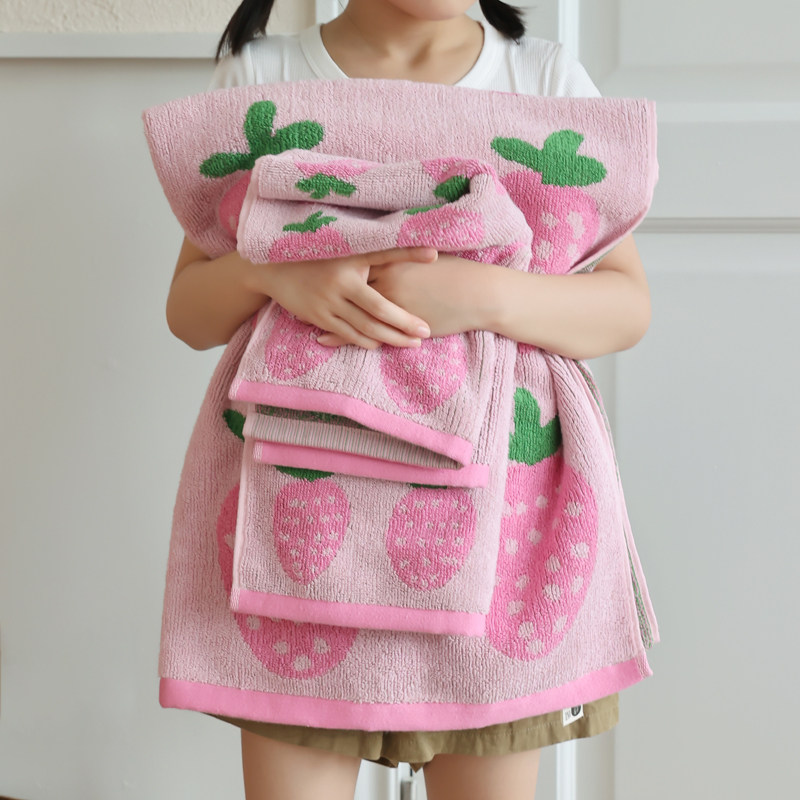 儿童浴巾女孩纯棉中大童专用巾a类宝宝裹2024新款秋冬毛巾二件套,婴童用品,浴巾,淘宝优惠券,粉丝福利购,淘宝优惠卷