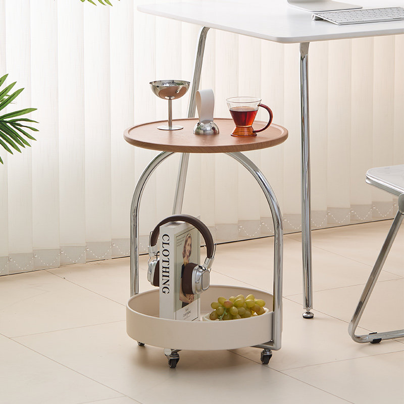 执竹者奶油风可手提铃铛茶几