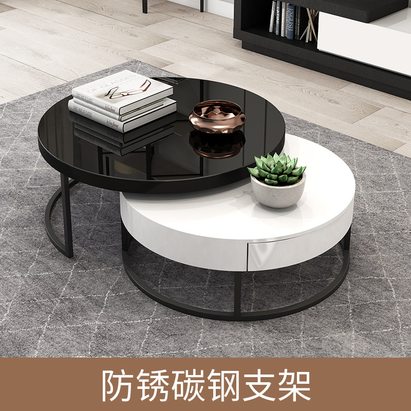 落地电视柜现代简约小户型2026新款轻奢客厅家用伸缩茶几电视机柜