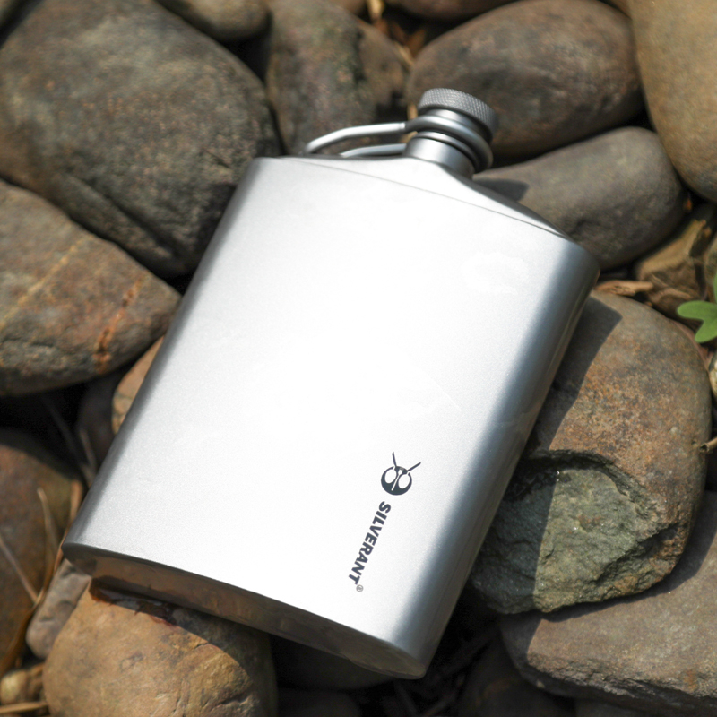 银蚁超轻纯钛钛酒壶户外旅行便携随身钛酒壶钛酒具耐高温耐腐蚀