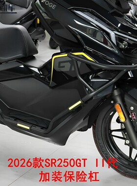 2026款无极SR250GT二代保险杠防摔护杠脚踏杠消声器护杠LX250T-5