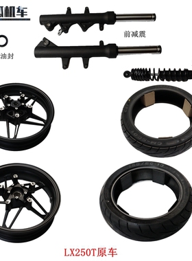 无极SR250GT前减震器前轮毂隆鑫LX250T踏板车减震摩托车原车配件
