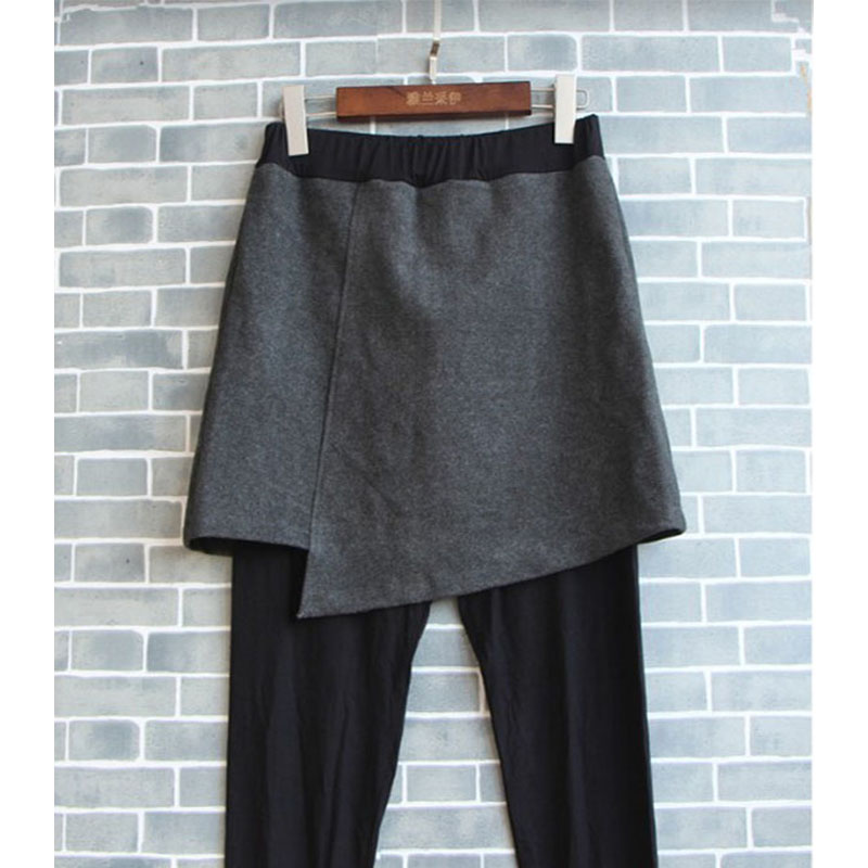 大码带裙裤子假两件带屁帘一体裤裙带裤子遮臀裙