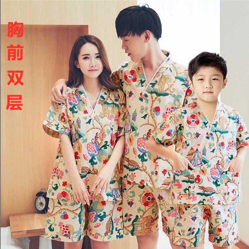 女款纯棉汗蒸服兴·尚浴胸部双层