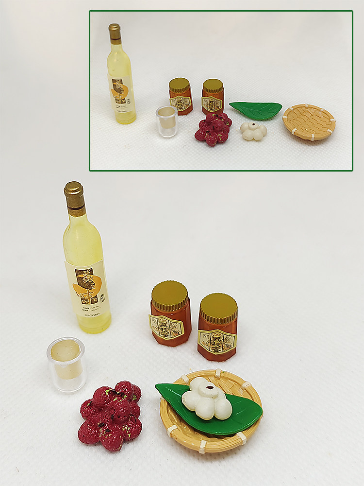食玩清仓9.9元包邮！各地特产水果 甲壳原食玩盒玩 荔枝贡梨西瓜