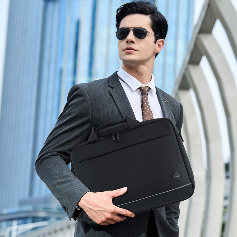 新款商务大容量男士手提电脑包15.6寸可套拉杆防水耐磨斜挎公文包,箱包皮具/热销女包/男包,手提箱,淘宝优惠券,粉丝福利购,淘宝优惠卷
