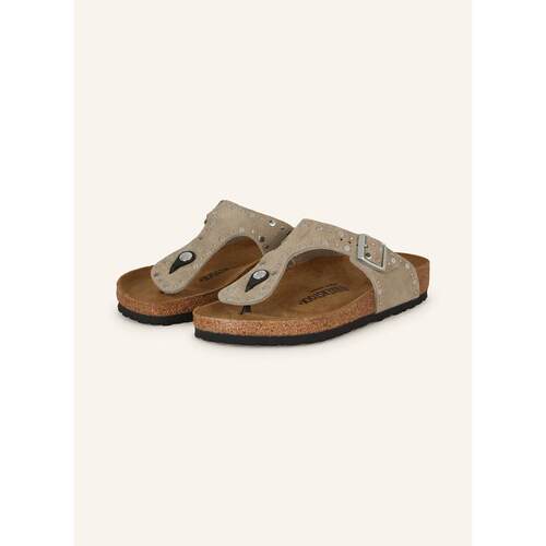 欧洲代购Birkenstock女士一字拖人体工学鞋床侧边扣带调节平底