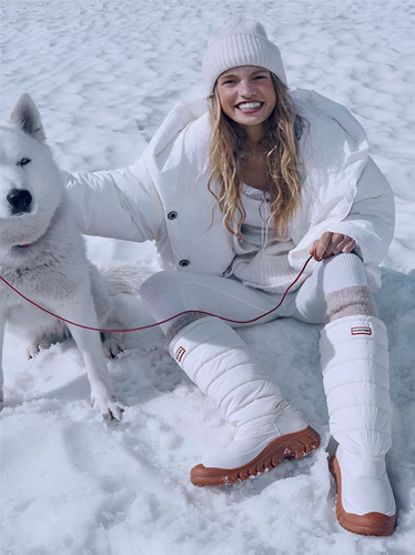 hunter保暖女子羽绒雪地靴
