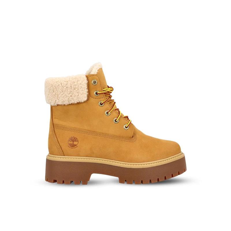 TIMBERLAND添柏岚女士登山靴防水防滑保暖耐磨黄色皮革鞋面