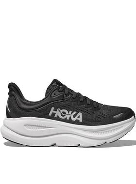 代购Hoka OneOne女士跑步鞋缓震轻便透气运动鞋黑色聚酯纤维