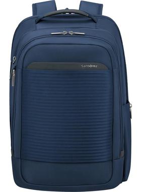 代购Samsonite新秀丽双肩包女士大容量轻便多功能防水深蓝色