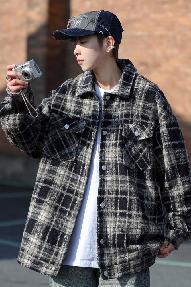 204-JK52-P50大码小香风外套春秋新款潮流青年上衣潮牌痞帅夹克,男装夹克,星座204