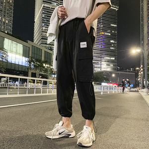 204 有视频 秋季抽绳束脚裤男潮牌宽松休闲裤子潮流工装图片