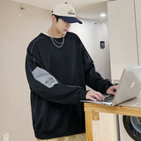 204-W66-P35港风休闲长袖卫衣男春秋潮牌2023新款潮衣服上衣，男装卫衣，星座204