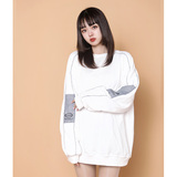 204-W66-P35中性蓝墙长袖卫衣男春秋潮牌2023新款潮女士衣服上衣，女装卫衣/绒衫，星座204