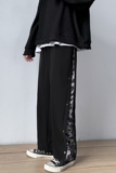 204-KZ941-P45男韩版潮流拖地长裤宽松潮牌ins港风直筒休闲男，男装休闲裤，星座204