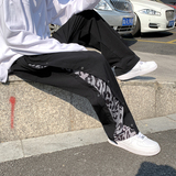204-KZ941-P45男韩版潮流秋季拖地长裤宽松潮牌ins港风直筒休闲男，男装休闲裤，星座204