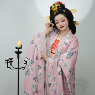 【花想容】京渝堂旗下【唐本俑】晚唐五代汉服大袖衫抹胸三涧裙