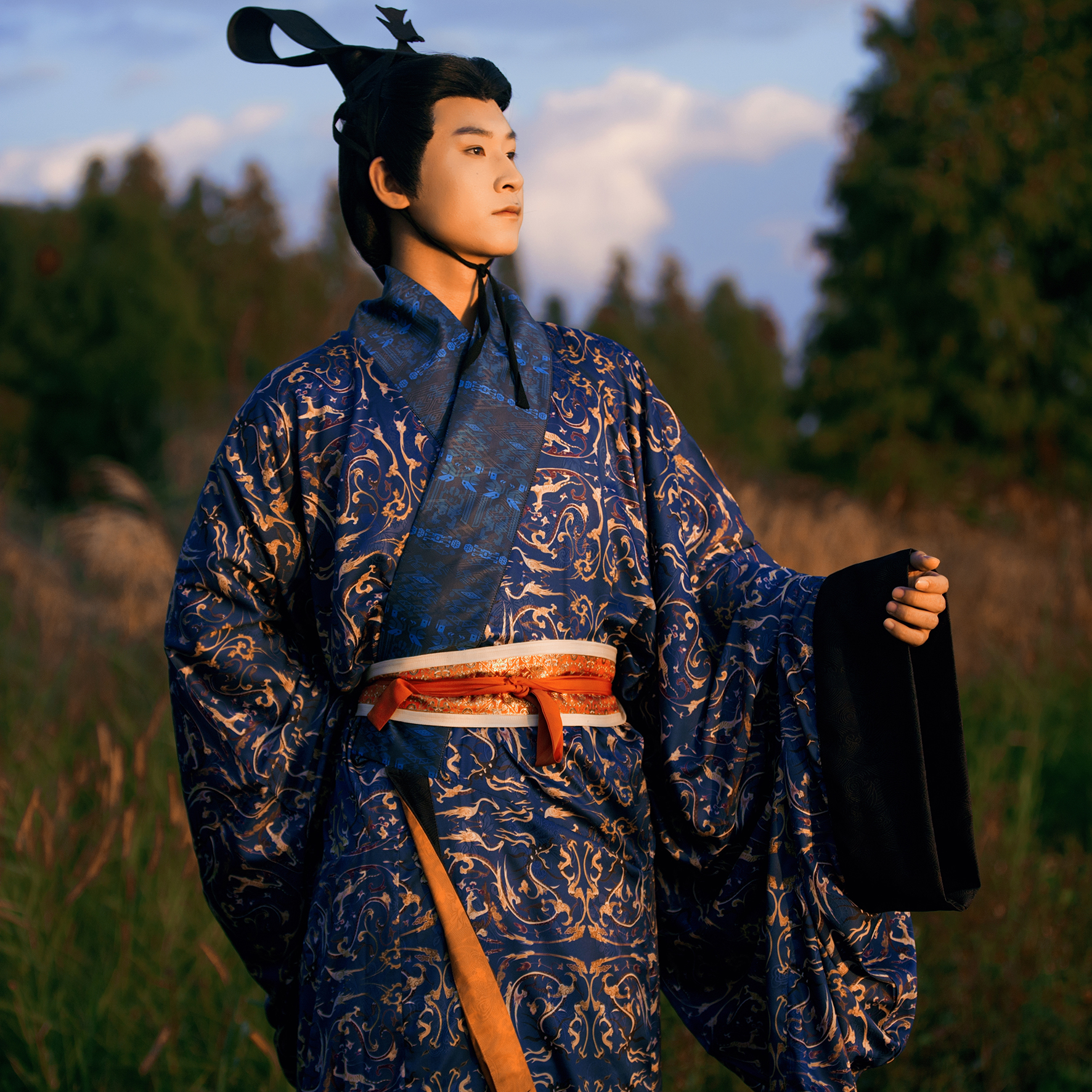 N15战国袍京渝堂汉归堂直裾