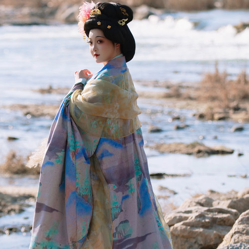 齐胸襦裙唐本俑宫乐图汤圆姐姐