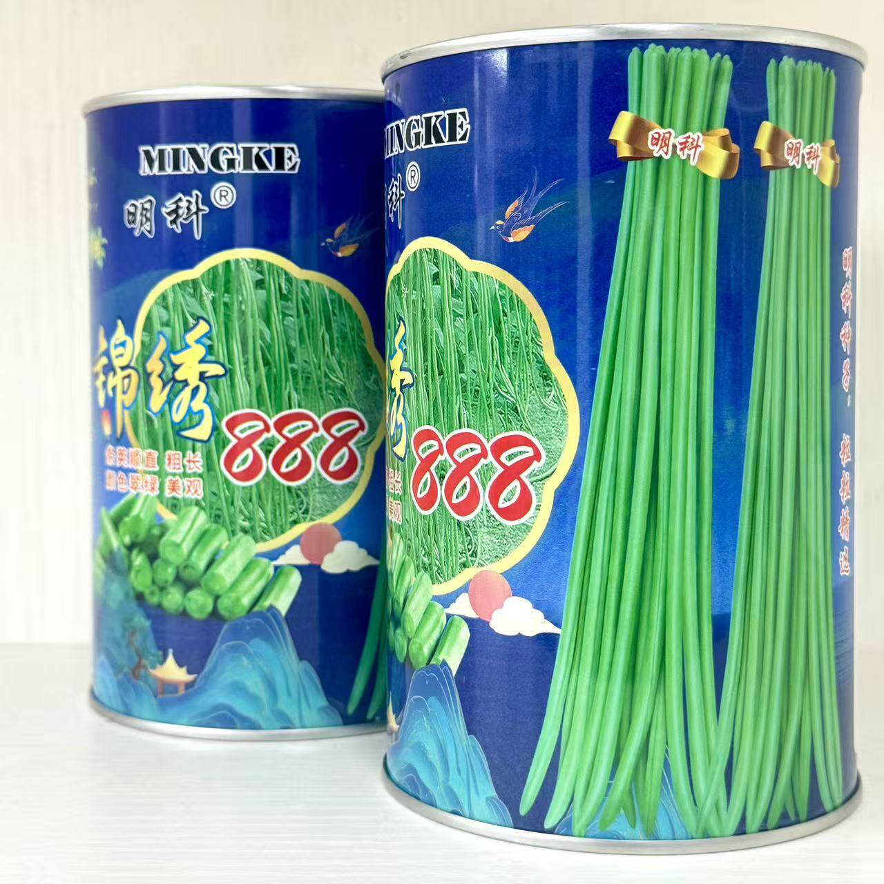 锦绣888白籽白花豇豆种子翻花豆角耐热耐高温条长豇豆双荚翠绿条