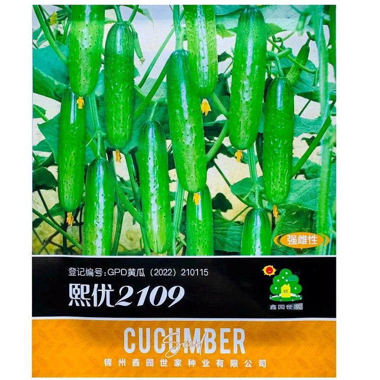 熙优2104/2109/2101强雌水果黄瓜种子薄皮甜脆口感型水果黄瓜种子
