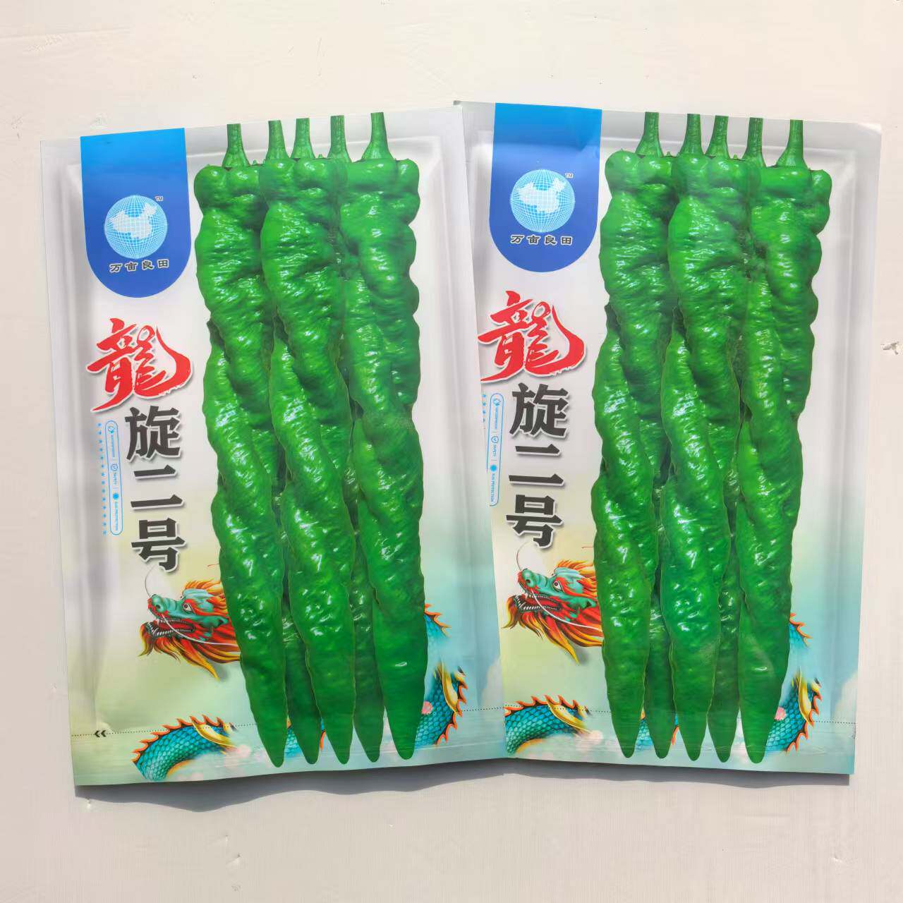 龍旋二号螺丝椒种子 口感好薄皮浓辣长果螺丝椒早熟高产春秋种植