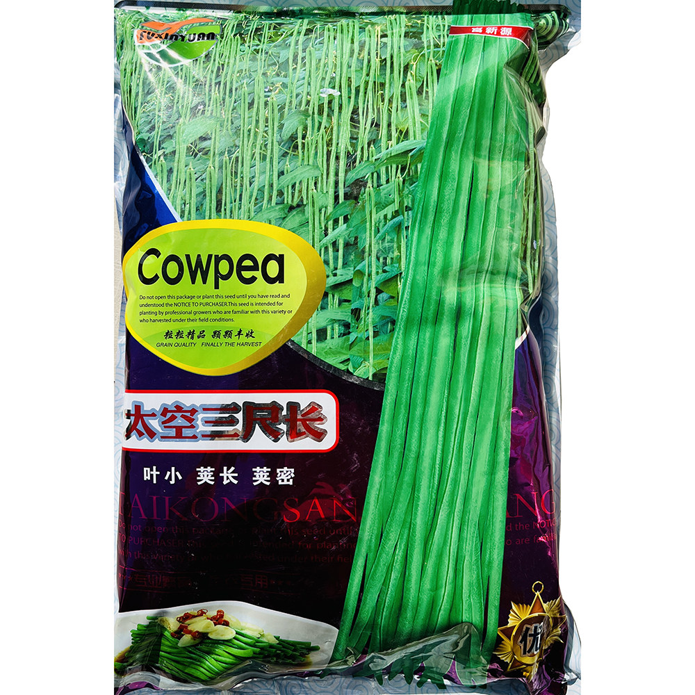 太空三尺长豇豆种籽厚肉特长油青豆角种子早熟高产春秋季蔬菜种孑
