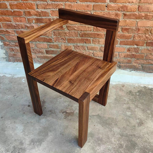 原木餐椅实木北欧简约