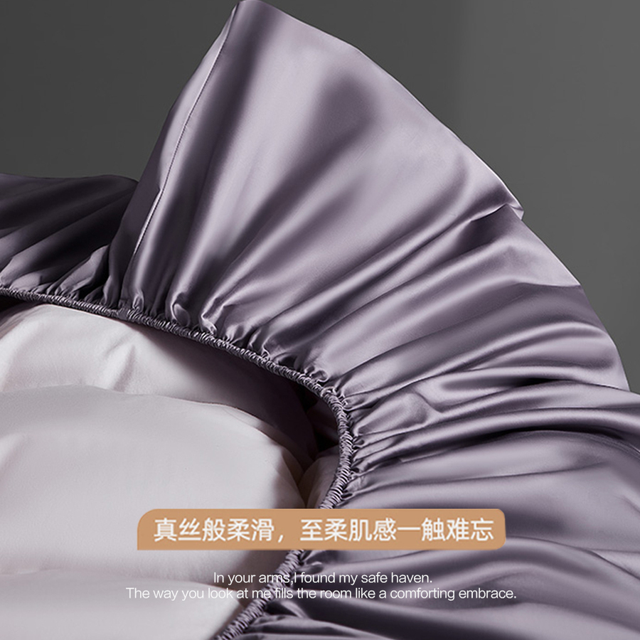 七星级酒店200支高端长绒棉全棉床笠单件床垫保护套防滑罩三件套