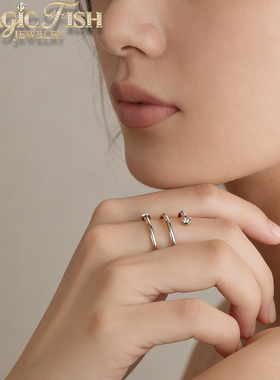 小众百搭ins缠绕可调节戒指女士