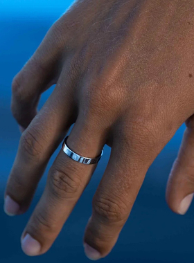 简约素面光圈钛钢光圈可调节男戒