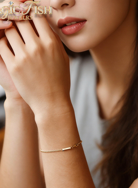 简约优雅小众钛钢古巴手链女