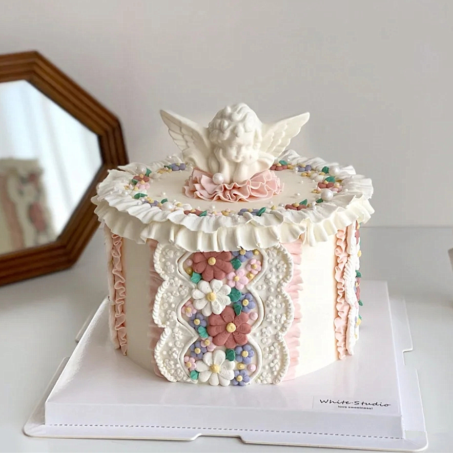 小天使爱神丘比特翻糖硅胶模蛋糕