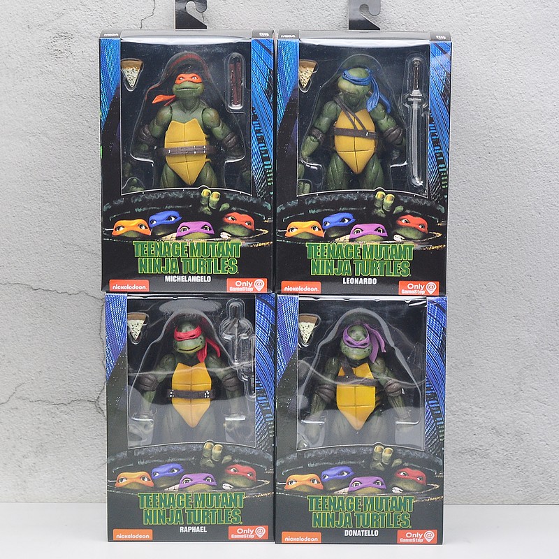 neca 1990电影版 忍者神龟tmnt 7寸可动手办玩偶玩具人偶摆件模型
