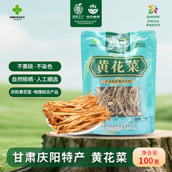 甘肃庆阳特产【黄花菜100g】农家自然晾晒精品黄花菜