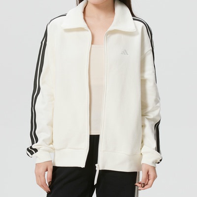 ADIDAS阿迪达斯女子马年限定白色加绒立领长袖夹克外套KS2817