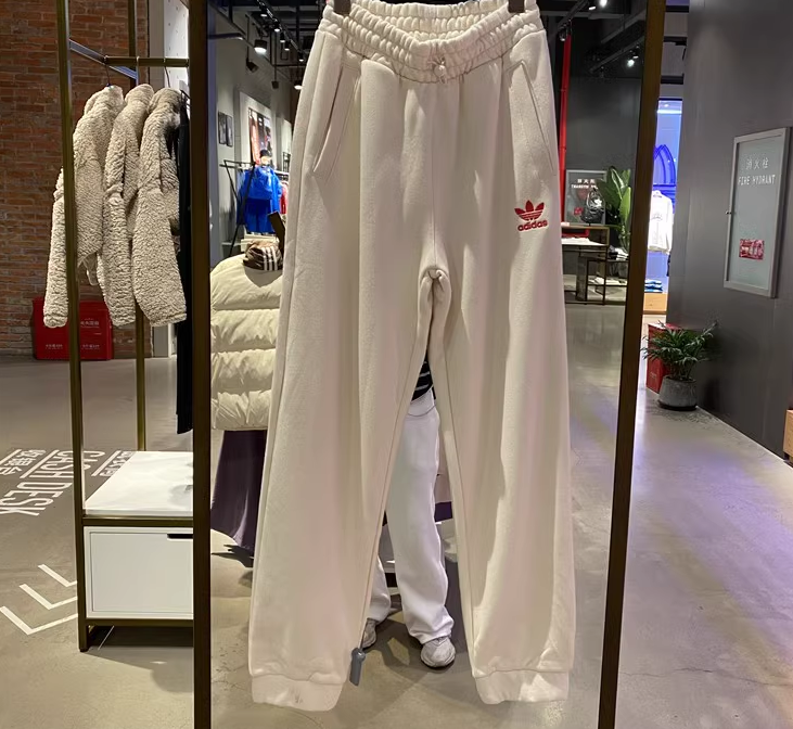 阿迪达斯针织运动长裤子