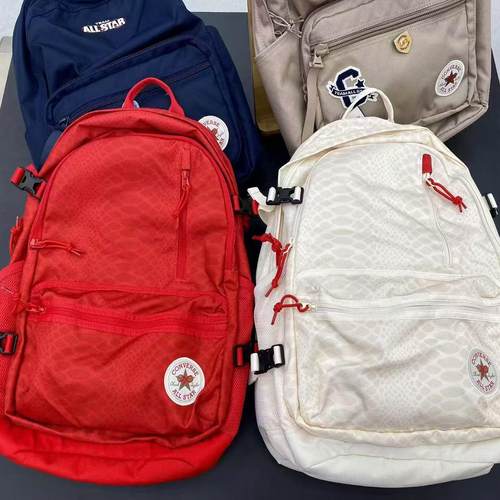 经典款红色黄色双肩背包