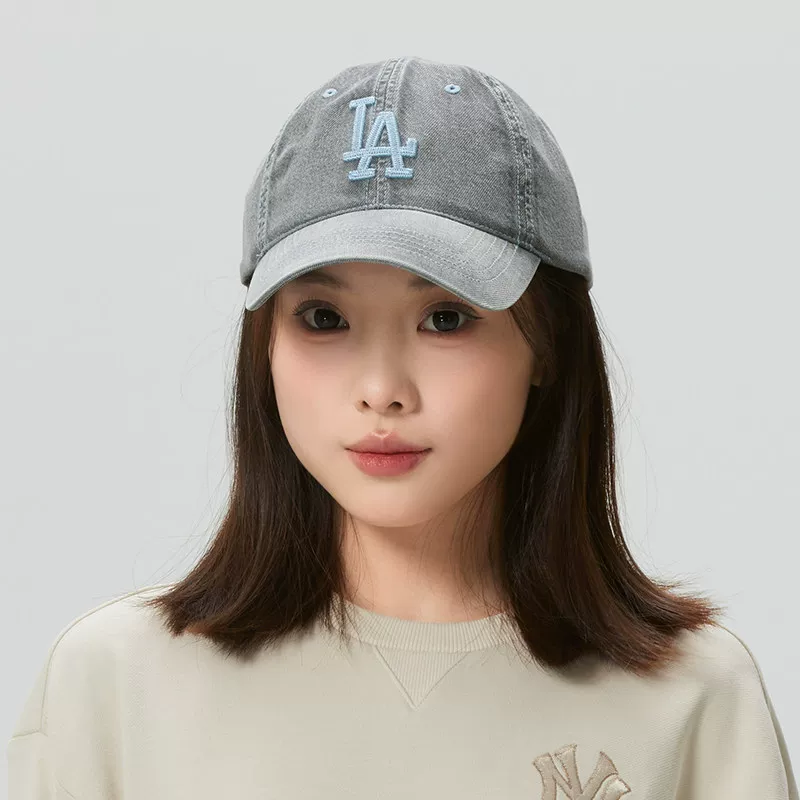 MLB正品牛仔鸭舌帽男女同款帽子 26夏季新款遮阳休闲运动帽棒球帽